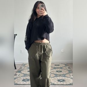 Green olive women's Pants